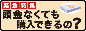 頭金なくても購入できるの？